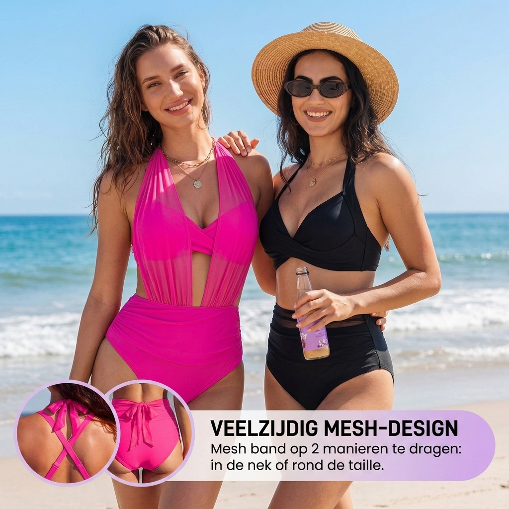 Daniek | 2-in-1 Hoog Getailleerde Tummy Control Bikini