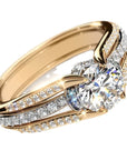 Vintage ring in kristal – Goud, Zilver, Roségoud
