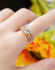 Vintage ring in kristal – Goud, Zilver, Roségoud