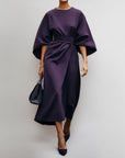 KATARZYNA | MAXI-JURK MET KIMONO-ERMEN