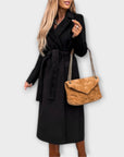 Eliza ™ | Stijlvolle lange jas met riem