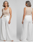 Évelyne™ — Hoge taille wijde broek