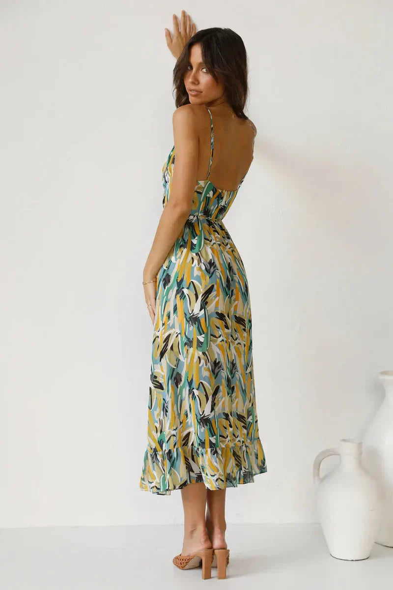 GABRIELLA | Bedrukt Zomerjurk met Verse Comfort en Zonnige Stijl