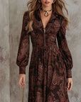 Marloes - Lange vintage jurk