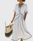 Helena | Maxi Jurk Drapée