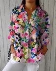 Amandine™ | Bloom Canvas Blouse | Lichtgewicht ademende blouse met lentepatronen