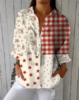 Heather™ | Country Patchwork Blouse | Lichtgewicht ademende blouse met lentepatronen