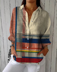 Joan™ | Artistieke Patroon Blouse | Lichte Blouse met Lenteprints en Ademend Comfort