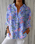 Louise™ | Speelse Honden Blouse | Ademend met Lente-inspiratie en Vrolijke Prints