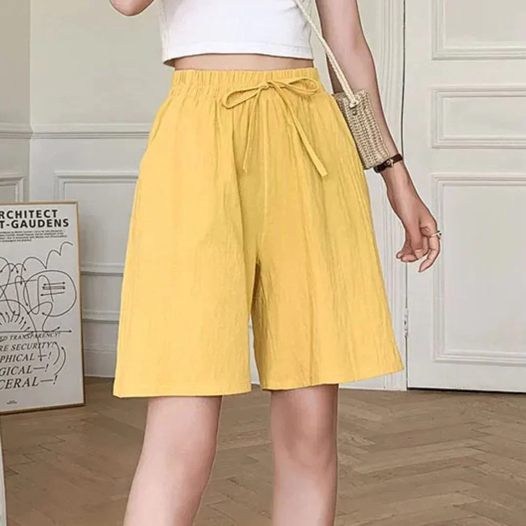 Linda - Wijde linnen zomerbroek