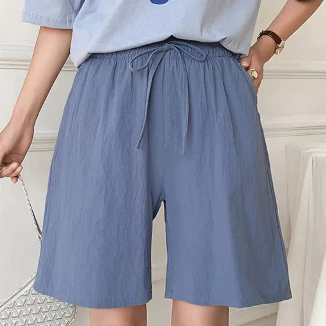 Linda - Wijde linnen zomerbroek