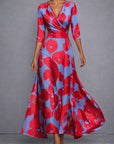 CALLA | Sculpting Floral Maxi Jurk voor elegante zelfverzekerdheid