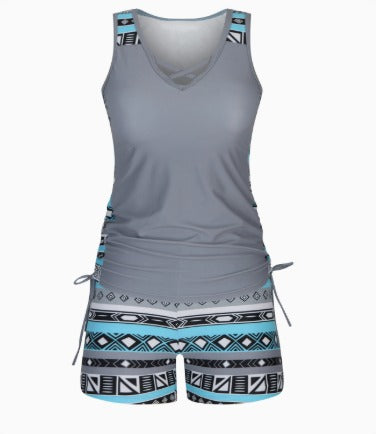 Tankini Geometrische Print Badpak