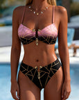 Gabriëlle | Bikini met Verlooplijnenpatroon