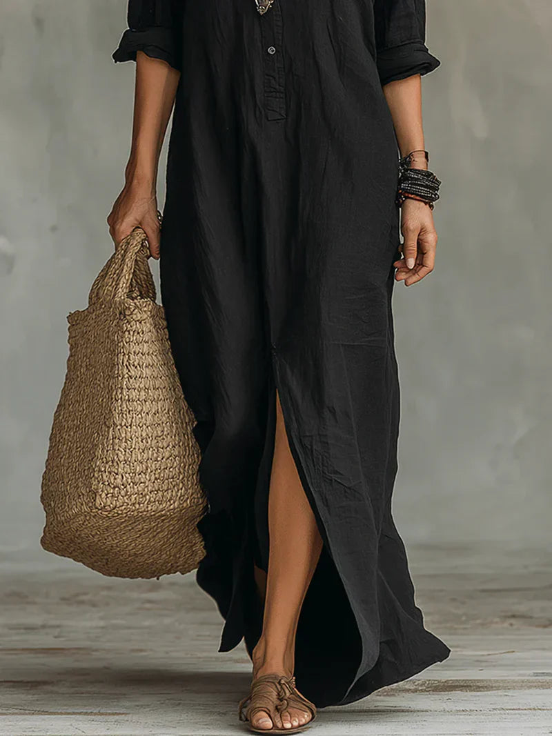WILLOW | Moeiteloos Maxi-jurk met flatterende silhouet Veelzijdig voor de dagelijkse look