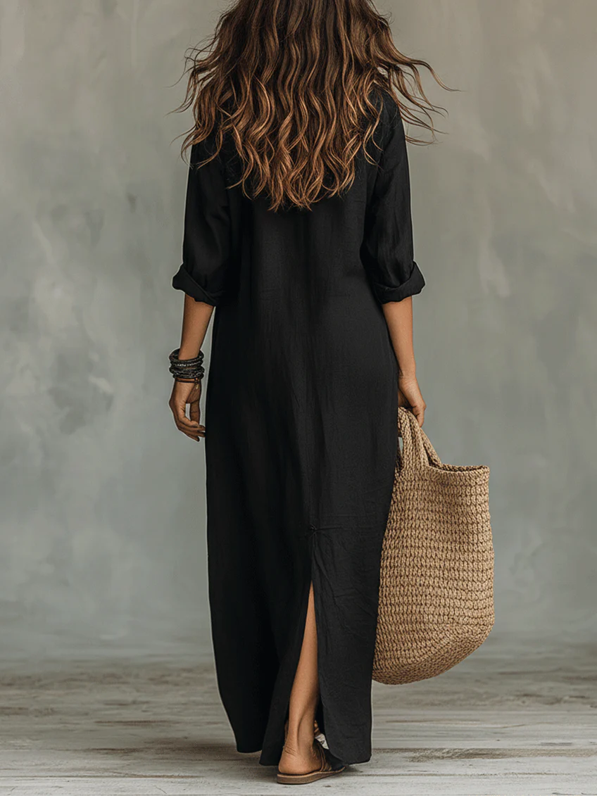 Trudy | Flatterende Maxi Jurk