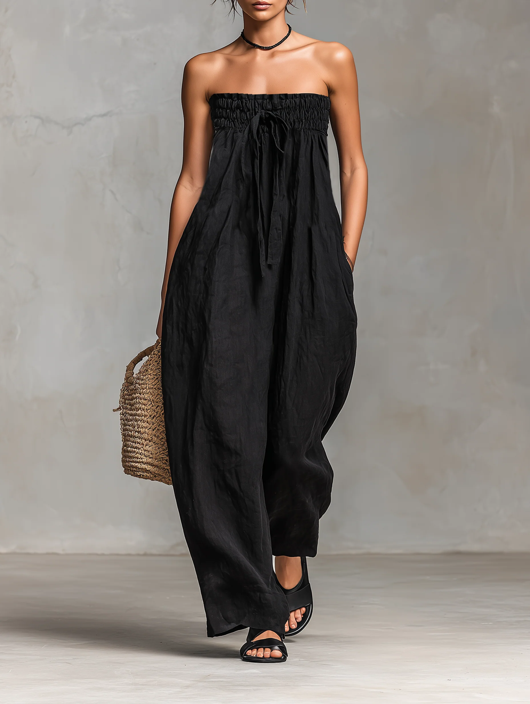Lilly -- Strapless elegante jumpsuit