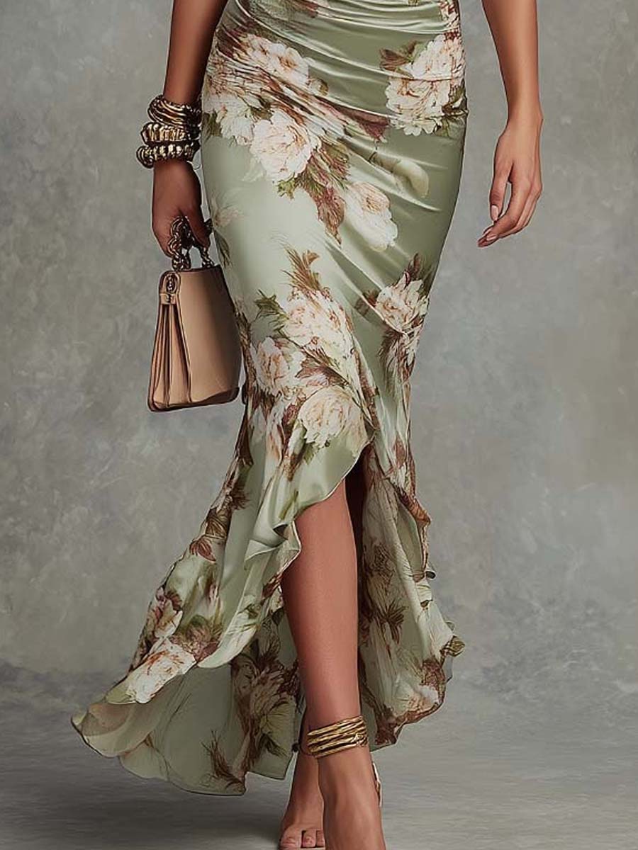 Gerdien | Elegante Bloemen Maxi Jurk