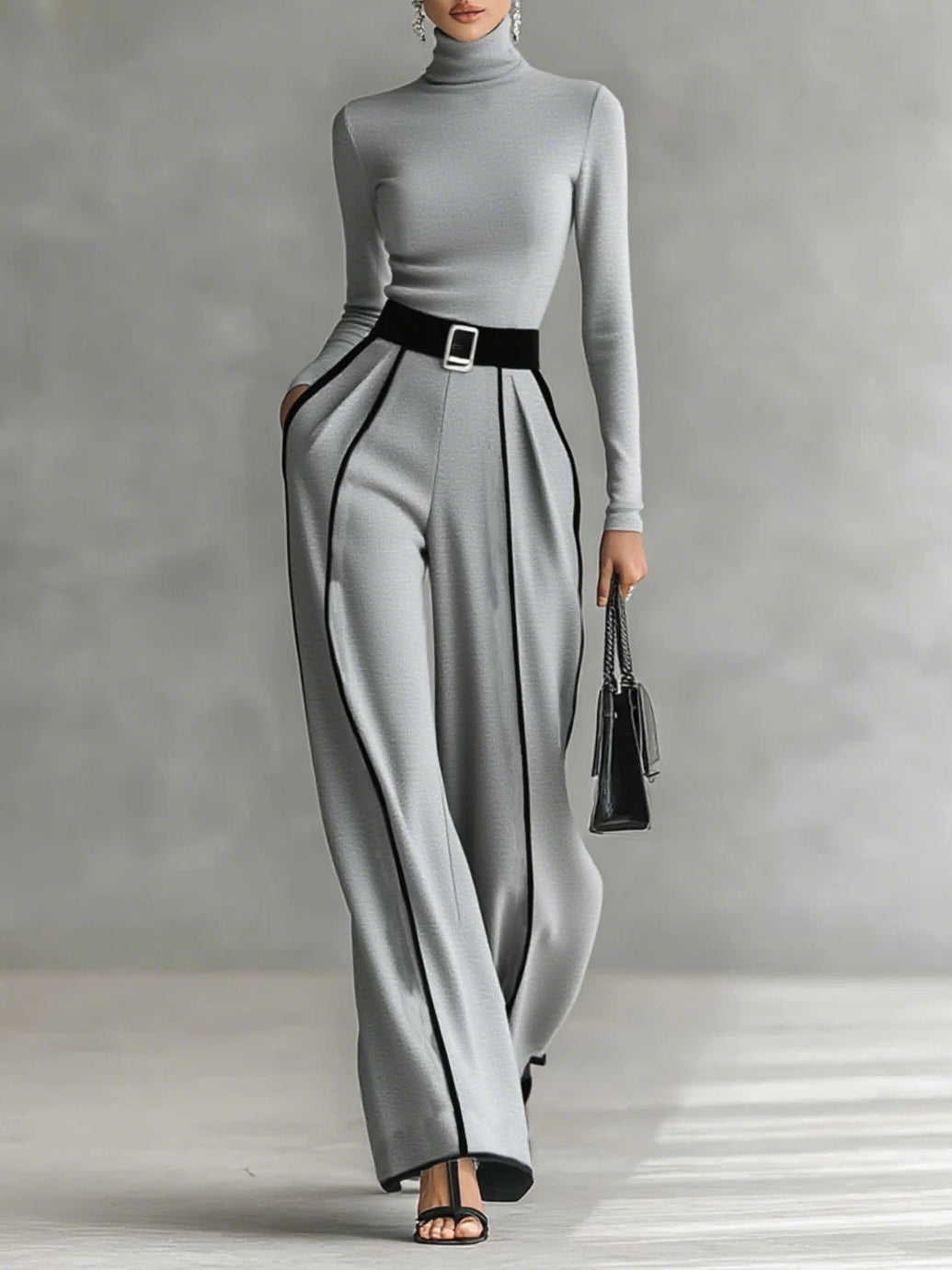 Fay -- Elegante set met contrastdetail