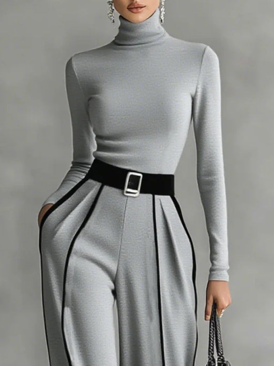 Fay -- Elegante set met contrastdetail