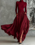 Evy -- Elegante set met plissé rok