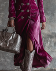 Vere - Fluwelen Blazer Maxi Jurk