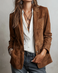 Cristina | Vintage Bruine Blazer