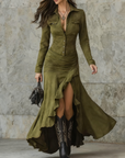 Maartje - Lange jurk met ruffles