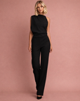 Lieke | Mouwloze Jumpsuit Met Wijde Pijpen