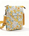 Elvira - Vintage Schoudertas met rits en magnetische sluiting