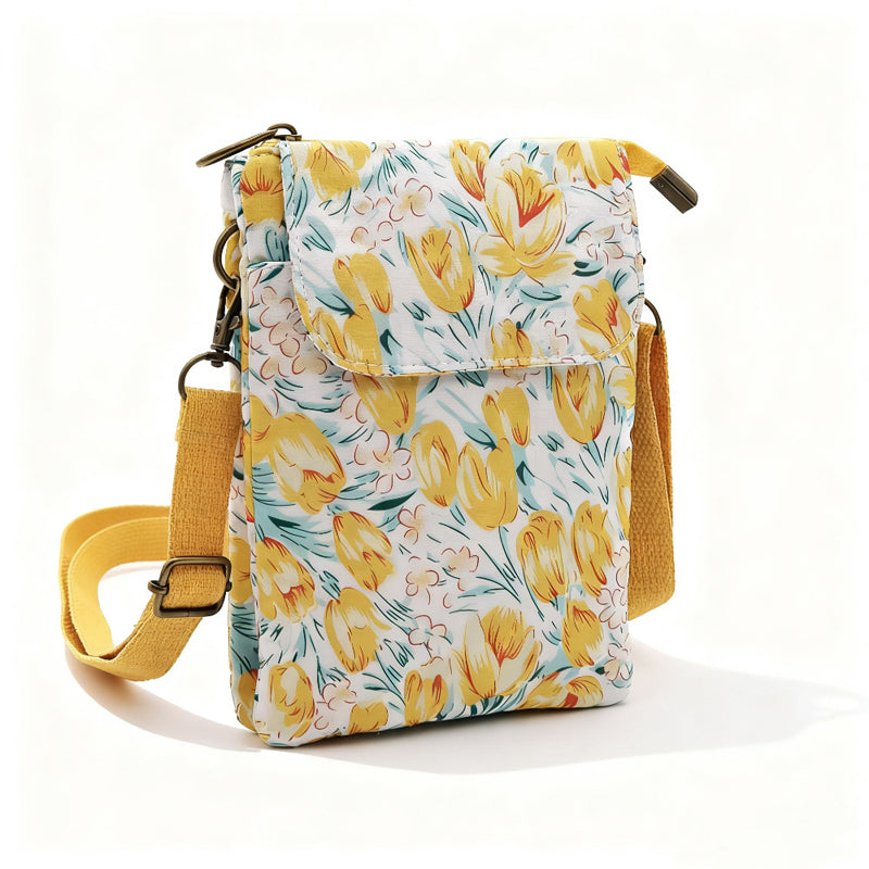 Elvira - Vintage Schoudertas met rits en magnetische sluiting