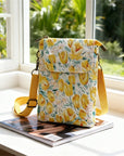 Elvira - Vintage Schoudertas met rits en magnetische sluiting
