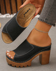Hilde | Orthopedische sandalen met hoge hak en open tenen
