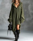 Gerda | Oversized gebreide hoodie jurk