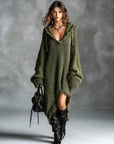 Gerda | Oversized gebreide hoodie jurk