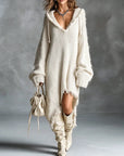 Gerda | Oversized gebreide hoodie jurk