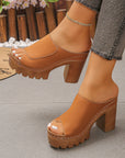 Hilde | Orthopedische sandalen met hoge hak en open tenen