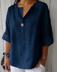 Luny - Casual V-Hals Blouse