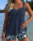 By Esmee® | Gestreepte Tankini met Twee Delige Strandshort