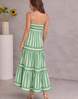 Alina - Gestreepte Maxi Jurk met Soepelvallend Silhouet