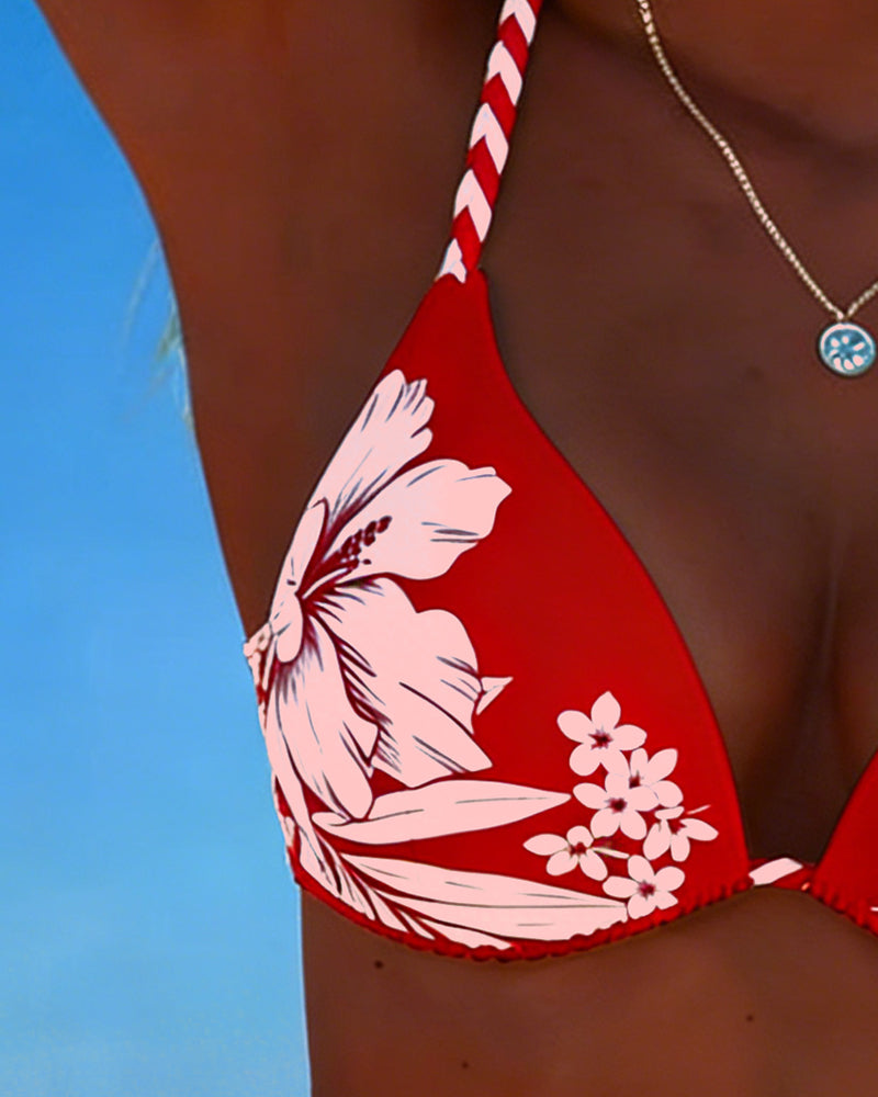 Bikini Eenvoudig Sexy Halter Nek