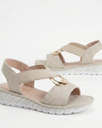 Gabriela - Platte Sandalen met Metaal Detail