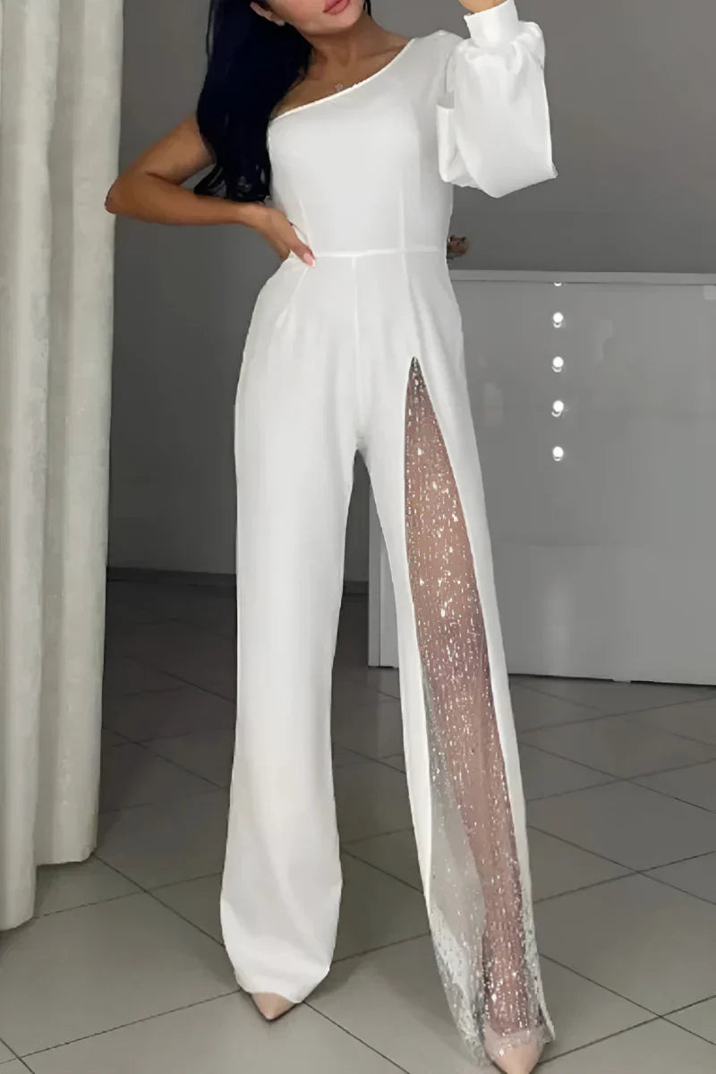 Soof | Elegante jumpsuit met glanzende details