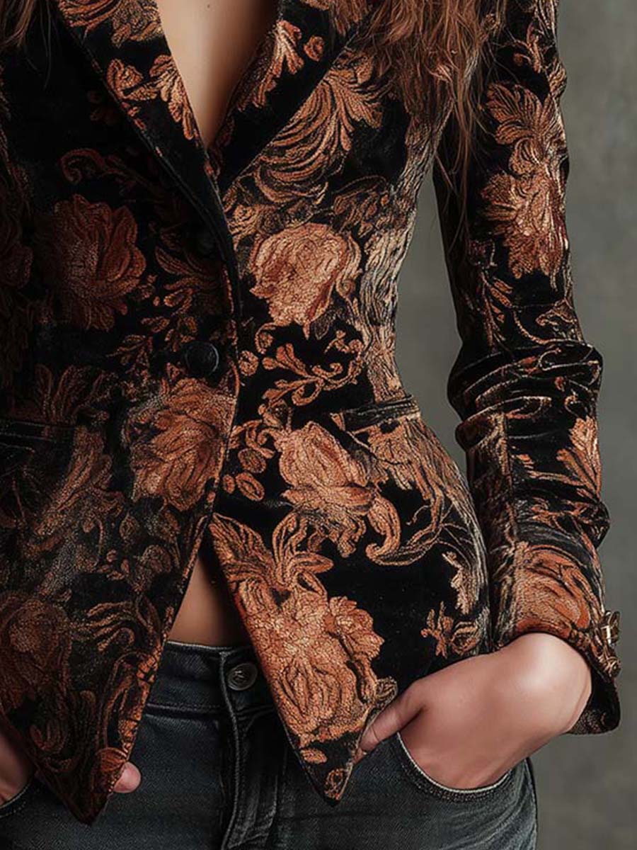 Celeste | Blazer met Bloemenprint