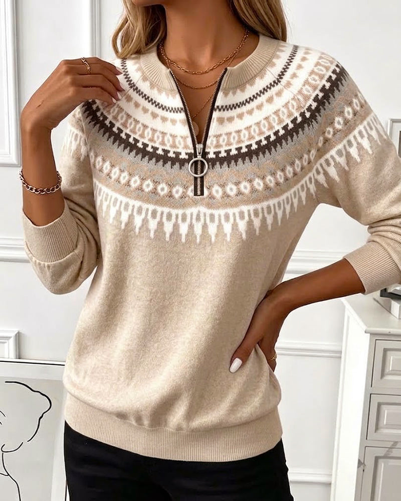 Annemieke | Sweatshirt met rits