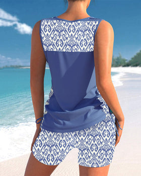 Márcia - Tankini met geometrische print