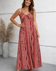 Sandra - Maxi Zomerjurk met hoge taille en prints