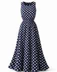 Anne - Polkadot Jurk met Tijdloze Print