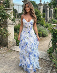 Cyranne - Maxi jurk met bloemenprint en volants