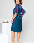 Jolanda - Chique knielange Chiffon Jurk